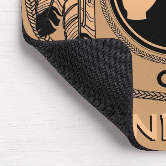 Wolf der ersten Nationen gibt Native Art Mousepad (Ecke)