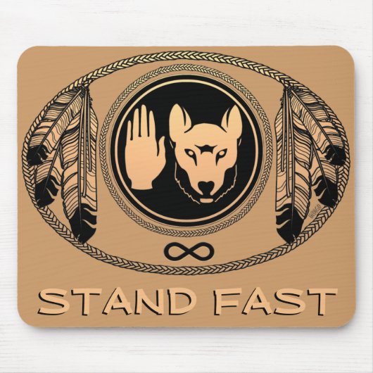 Wolf der ersten Nationen gibt Native Art Mousepad (Vorne)