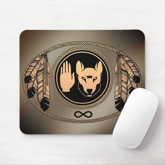 Wolf der ersten Nationen gibt Native Art Mousepad (Mit Mouse)