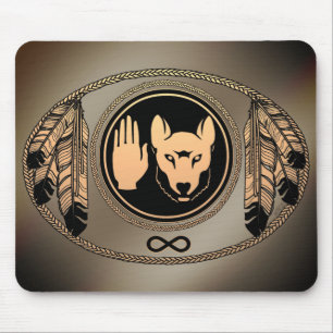 Wolf der ersten Nationen gibt Native Art Mousepad