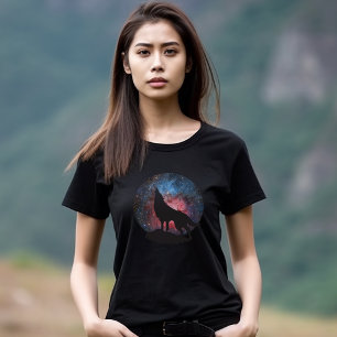 Wolf, der in der Galaxie heult T-Shirt
