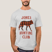 Wolf der Roten und Schwarzen kariert T-Shirt (Vorderseite)