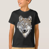 Wolf, der T - Shirt zeichnet (Vorderseite)