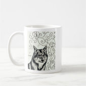 Wolf der Weisheit Kaffeetasse (Links)