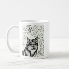 Wolf der Weisheit Kaffeetasse