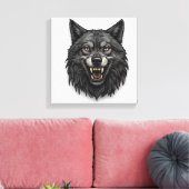 Wolf Design Leinwanddruck (Insitu (Wohnzimmer))
