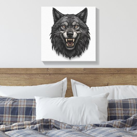 Wolf Design Leinwanddruck (Insitu (Schlafzimmer))