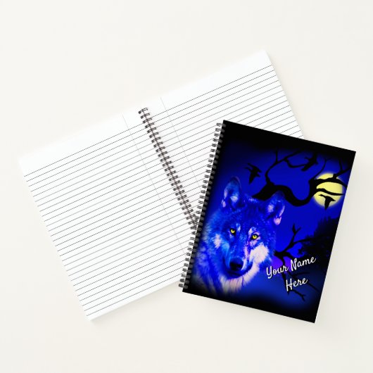 Wolf-Design-Notebook Notizblock (Innenseite)