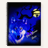 Wolf-Design-Notebook Notizblock (Vorderseite)
