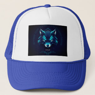 Wolf Design Sweatshirt Truckerkappe