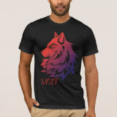 Wolf-Design-T-Shirt T-Shirt (Vorderseite)