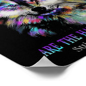 Wolf Die Narben, die man nicht sehen kann, sind am Poster (Ecke)