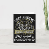 Wolf Dont Judge Me You Cant Handle  Karte (Vorderseite)