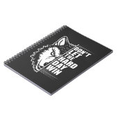 Wolf Don't Let The Hard Day Win Quote Art Notizblock (Linke Seite)