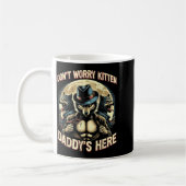 Wolf Dont Worry Kitten Daddys Here Meme Cringe Men Kaffeetasse (Links)