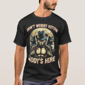 Wolf Dont Worry Kitten Daddys Here Meme Cringe Men T-Shirt (Vorderseite)