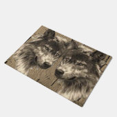 Wolf Doormat Fußmatte (Schrägansicht)