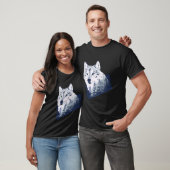 Wolf-Doppelexposition T-Shirt (Unisex)
