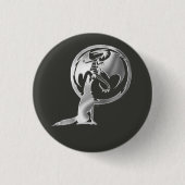 Wolf & Dragon silberne Schaltfläche Button (Vorderseite)