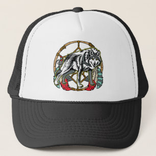 Wolf Dreamcatcher Truckerkappe