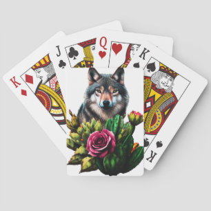 Wolf Drei Spielkarten
