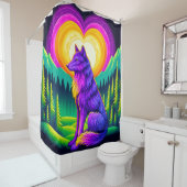 Wolf Duschvorhang (Beispiel)