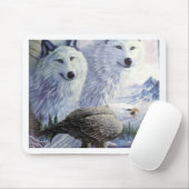 Wolf Eagle Animals Naturpark Büro für Naturschutz Mousepad (Mit Mouse)