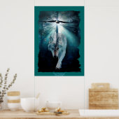 Wolf & Eagle Clan Ansammlung Wildlife Art Poster (Küche)
