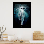 Wolf & Eagle Wildlife Ansammlung Art Poster (Küche)