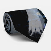 Wolf & Eagle Wildlife Art Krawatte (Gerollt)