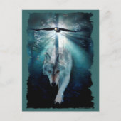 WOLF & EAGLE Wildlife Postkarte (Vorderseite)