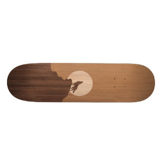 Wolf-Einlegearbeit Skateboard