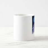 Wolf, einsamer Wolf Kaffeetasse (Mittel)