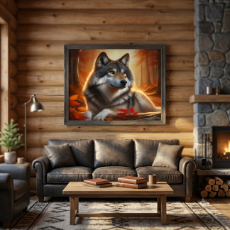 Wolf Einsamkeit Poster