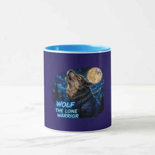 Wolf-Einzelkämpfer-Kaffeetasse Tasse (Zentrum)