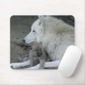 Wolf-Elternteil Mousepad (Mit Mouse)