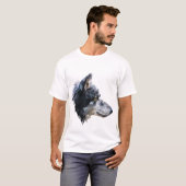Wolf entwarf Kunstt-shirt T-Shirt (Vorne ganz)