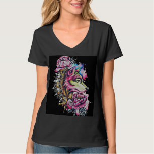 Wolf entworfen T - SHIRT
