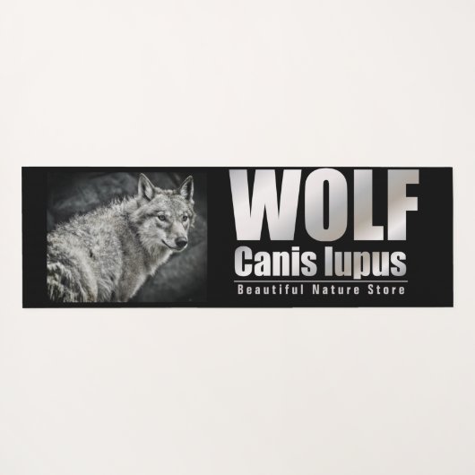 WOLF [Extra Long Yoga Mat] Yogamatte (Rückseite (Horizontal))