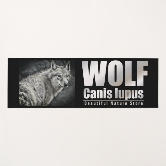 WOLF [Extra Long Yoga Mat] Yogamatte (Vorderseite (Horizontal))