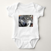Wolf Eyes Artwork Baby Strampler (Vorderseite)
