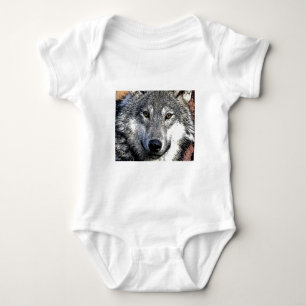 Wolf Eyes Artwork Baby Strampler