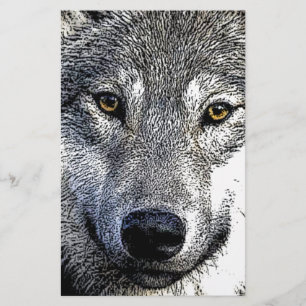 Wolf Eyes Artwork Briefpapier