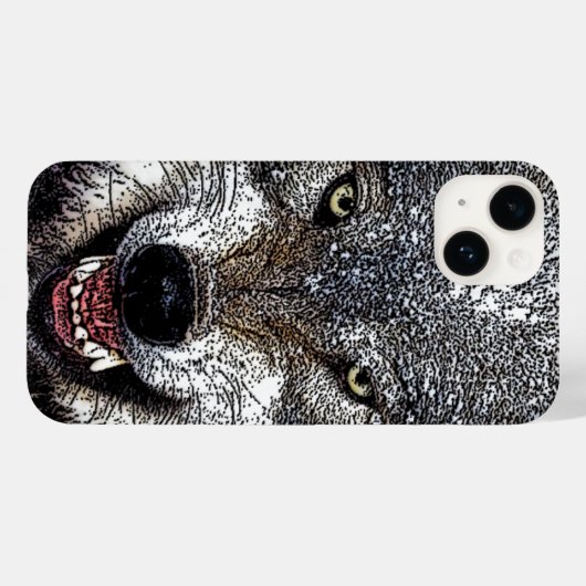 Wolf Eyes Artwork Case-Mate iPhone Hülle (Rückseite (Horizontal))