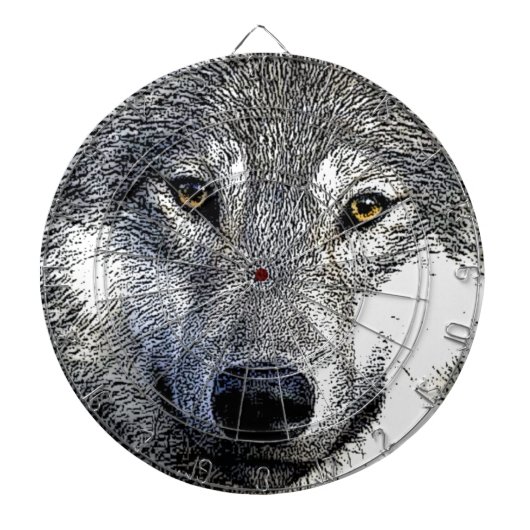Wolf Eyes Artwork Dartscheibe (vorne)