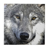 Wolf Eyes Artwork Fliese (Vorderseite)