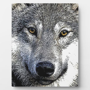 Wolf Eyes Artwork Fotoplatte