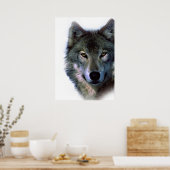 Wolf Eyes Artwork Freedom Poster (Küche)