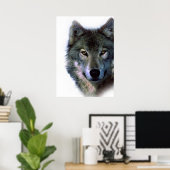 Wolf Eyes Artwork Freedom Poster (Heimbüro)