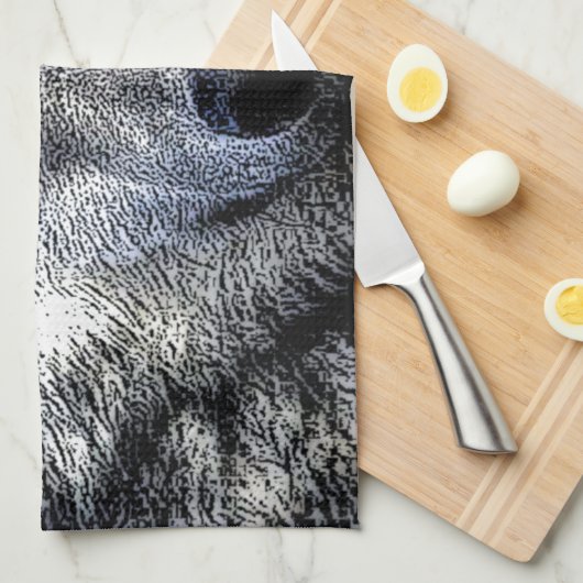 Wolf Eyes Artwork Handtuch (Viertel Falte)